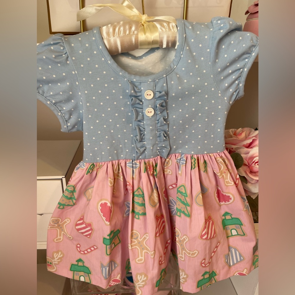Eleanor Rose Girl’s blouse top holiday Christmas size 5-6 EUC - Picture 2 of 5